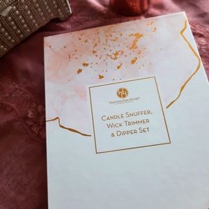 Huntington Home Candle Snuffer, Wick Trimmer & Dipper Set - Gold